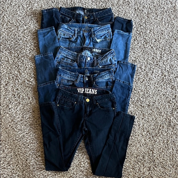 Aeropostale, F21, SO, & VIP Skinny Jeans Bundle - Size 25/3 - Picture 1 of 11